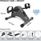 Motorized Mini Exercise Bike Pedal Exerciser for Seniors Rehab Training, LUBBYGIM Electric Under Desk Bike Pedal Exerciser for Arm/Leg Fitness & Physical Therapy, 6 Levels Speed Adjustment