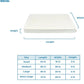Best Pet Supplies Cute Dog Crate Mat Flat Bed with Waterproof Exterior, Thick Orthopedic Egg Foam Mattress, and Soft Sherpa Fleece Cover for Small, Medium, and Large Breeds - Beige, 35X22X4
