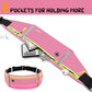 USHAKE Slim Running Belt, Workout Fanny Pack for Men Women,Exercise Waist Pack for Apple iPhone Holder, Runner Belt for Running Walking Cycling Camping Gym