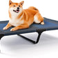 petizer 36" Elevated Dog Bed for Large Dogs, Outdoor Dog Cot Bed Waterproof, XL Dog Bed with Supporting Bars - Up to 120 LBs, Washable Breathable Raised Cooling Pet Bed, Indestructible, Large