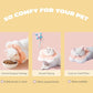 Cat Cone Collar Soft,Adjustable Adjustable Kitten Cone After Surgery, Waterproof Recovery E Collar for Pet to Stop Licking(Pink Flower, Large)