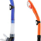 Aegend Dry Snorkel, Dive Mask Easy-Breath Free Diving Snorkel for Snorkeling Scuba Diving Freediving Swimming, with Top Dry Valve and Food-Grade Silicone Mouthpiece