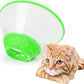 Pet Cone Recovery Dog Cone Adjustable Dog Collar Clear Padded Collar with Breathable Soft Edge, Plastic Puppy Cone Protect The Neck Surgery Recovery, Designed for Cats and Puppies (Small, Green)