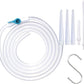 Enema Replacement Tube 6.6FT Silicone Enema Hose with 5 Reusable Nozzle Tips – Flexible Leak-Proof Enema Kit Replacement Tubing for Colon Cleansing and Detox Douche