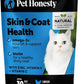 Cat Skin & Coat Health Crunchy & Creamy Chews - Omegas, Vitamin C + E, Biotin Supplement, Soothes Skin and Promotes Shiny Coat, Cat Supplements & Vitamins - Chicken (30-Day Supply)