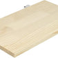 QWORK 13.6" x 7.9" Natural Wood Rectangle Stand for Bird Cages Suitable for Parakeets, Cockatiels, and Small Animals Easy Install with Stainless Steel Hardware 2 Pcs