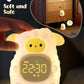 Sheep Alarm Clock for Kids with Night Light, Sleep Training Clock Time to Wake Clock, Rechargeable Silicone Light for Bedroom, Perfect Sleep Companion for Boys Girls