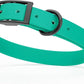 Dogline Biothane Waterproof Dog Collar Strong Coated Nylon Webbing with Black Hardware Odor- Proof for Easy Care Easy to Clean High Performance Fits Small Medium or Large Dogs, Teal