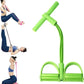 21 Fitness Resistance Bands - 4 Tube Pedal Ankle Puller, Yoga Handle Bands Exerciser Multifunction Trainer Tension Rope for Body, Abdomen, Waist, Arm, Tummy Exercise Stretching Training ( Color : Gree