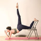 INNOLIFE Yoga Auxiliary Chair with Lumbar Back Support for Iyengar Foldable Balance Training (Grey)