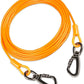 Dog tie Out Cable, 10/20/25/30/50/70/100 feet, Suitable for Dogs up to 350 pounds, Dog Cable with Swivel Buckle, Lightweight, Non-Winding, for Outdoor Camping, Yard Dog Cable (Orange, 20FT)