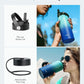 BUZIO Stainless Steel Water Bottle (Cold for 48 Hrs, Hot for 24 Hrs), 32 oz Vacuum Insulated Water Bottle with Straw Lid and Flex Cap (Double Wall, Wide Mouth, BPA Free, Leak Proof), Caribbean Blue
