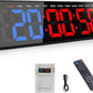 Gym Timer, 16.5" Large Digital Wall Clock for Gym Interval Workout, Remote Control LED Digital Timer for Home Decor, Living Room, Office, Gym, Classroom