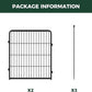 FXW Rollick Unleashed Dog Playpen for Indoor, Yard, RV Camping, 32 inch 2 Panels for Small and Medium Dogs, Black│Patented