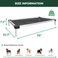 FXW TitanNest Chew-Proof Elevated Dog Bed, Raised Cot for Indoor/Outdoor/Camping Use, Durable & Waterproof Cooling Pet Bed for Extra Large Dogs, 56.0" L x 31.0" W x 7.3" H, Black