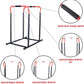 Sunny Health & Fitness Power Tower, Dip Bar, Push-Up & Pull Up Assisting Parallette Station w Optional Rock Climbing Grip Trainer