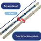 Putting Rail & Golf Stance Training Aid 2-in-1 | Golf Alignment & Putting Ruler 36 Inches with Carrying Case