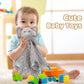 Pro Goleem Elephant Security Blanket, Soft Lovey Unisex Lovie Baby Gifts for Newborn Boys and Girls Snuggle Toy Stuffed Animal Grey 16 Inch