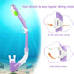 Dry Snorkel for Kids, Ultimate Snorkel Tube for Snorkeling, Freediving & Swimming, Easy-Breath Technology, Top-Mounted Dry Valve & Food-Grade Silicone Mouthpiece