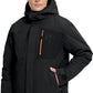 Men's Winter Jacket Waterproof Ski Snow Coat Windproof Snowboard Hooded Raincoats with Warm Graphene lining