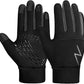 Kids Winter Gloves Back Water Repellent Touchscreen Warm Fleece Anti-slip for Boys Girls Teen 3-15 Years