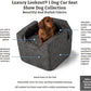 Snoozer Luxury Lookout Pet Car Seat, Small Luxury I, Navy Mutt