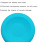 Silicone disc yoga anti-slip mat, fitness sports knee and elbow pads disc mat(Light Blue)
