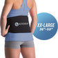 ActiveWrap - Back Ice Pack for Back Pain, Swelling, Sprain, Spasm, Stiffness and More, Reusable Ice Pack for Injuries with Compression Strap, Use for Hot and Cold Therapy, XX-Large