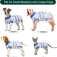 Kuoser Recovery Suit for Dogs Cats After Surgery, Professional Pet Recovery Shirt Dog Abdominal Wounds Bandages, Substitute E-Collar & Cone,Prevent Licking Dog Onesies Pet Surgery Recovery Suit