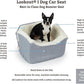 Snoozer Dog Car Seat: Lookout I Dog Booster Car Seat for Dogs Small 5-15 lbs, Size: Small, Fabric: Stone Diamond, Pet Booster to Alleviate Motion Sickness for Dogs, Removable Machine Washable Cover
