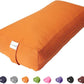 Sol Living Yoga Bolster Pillow Rectangular Meditation Cushion Cotton Meditation Accessories for Restorative Yoga Meditation Pillow Yoga Pillow Firm Body Pillow Bolster Pillow for Legs Removable Cover