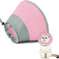 Cat Cone Collar Soft to Stop Licking, Adjustable, Foldable Lightweight Kitten Cones After Surgery Recovery for Cats & Kittens, Cat Cone Alternative (Solid Pink, S)