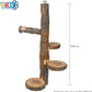 YKD Chinchilla Large Hanging Wooden Rotating Platform - Small Animals Natural Fruit Wood Standing Platform - Squirrel Suger Glider Platform - Bird Perch Platform