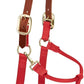 Weaver Equine Nylon Horse Halter, Triple-Ply Cheek Design, Original Non Adjustable Halters for Horses, Equine Tack,Average Size, Black