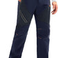 MAGCOMSEN Men's Snow Ski Pants Fleece Lined Water Resistant Winter Pants with 4 Zip Pockets for Snowboard Hiking Outdoor