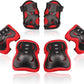 BOSONER Kids/Youth Knee Pad Elbow Pads Guards Protective Gear Set for Roller Skates Cycling BMX Bike Skateboard Inline Skatings Scooter Riding Sports