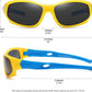 DYLB 3 Pack Flexible Kids Polarized Sunglasses For Boys Girls With Strap, Sport Sunglasses for Children Age 3-10.