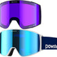 Ski Goggles Snow OTG Snowboard Goggles Magnetic Interchangeable Lens Frameless UV Protection Anti-fog mobile Skating