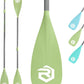 SUP Paddle - Paddle Board Paddle 4 Piece Stand Up Paddleboard Paddles Lightweight Floating Kayak Paddle - Light Blue - Lake Green - Light Green