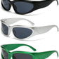 SOAR&EAGLE Y2K 3Pack Polarized sunglasses Wrap Around Men's Women's sunglasses Fashion Sport Shades Sun Glasses