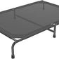 Simple Trending Raised Dog Bed for Extra Large Dogs, Waterproof XL Dog Cot, Outdoor Elevated Pet Bed, 60.25" x 37.25", Black
