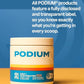 Podium Nutrition Training Salt + Electrolytes Powder, Peaches & Cream, Post Workout Hydration & Muscle Recovery Support, Electrolyte Drink, Magnesium, Potassium, Calcium & Sodium Salts, 30 Servings