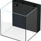 LANDEN 40C 11 Gallon Ultra Clear Glass Rimless Low Iron Aquarium Tank with Rear Filtration Chamber(Return Pump Included) for Salt and Fresh Water,15.8Wx15.8D×15.8H in(40x40x40cm) 6mm Thickness