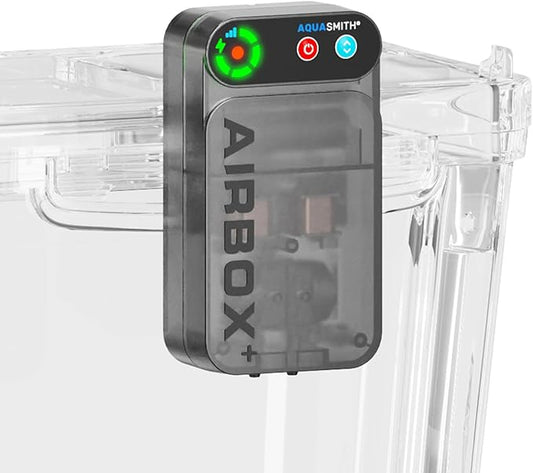 Live Bait Aerator,Ultra-Long Battery Life,Rechargeable Aquarium Air Pump 4w/64GPH(3000mAh Dual Hole) IPX4 Magnetic Charging Design,Suitable for Fishing Enthusiasts,with Hose and Stone