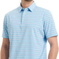 Rouen Mens Golf Shirt Moisture Wicking Dry Fit Performance Stripe Casual Collared Short Sleeve Golf Polo Shirts for Men