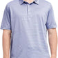 Men's Golf Polo Shirts Short Sleeve Striped Performance Moisture Wicking Dry Fit Golf Shirts for Men