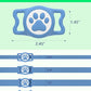 IP68 Waterpoof Dog Airtag Holder, Stretchy Silicone Full Body Covered Apple Air Tag Holder for Dog Cat Collar Fit All Width Collar (Blue, 1 Pack)