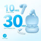 Soundcore by Anker P20i True Wireless Earbuds, 10mm Drivers with Big Bass, Bluetooth 5.3, 30H Long Playtime, Water-Resistant, 2 Mics for AI Clear Calls, 22 Preset EQs, Customization (Light Blue)
