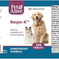 PetAlive Respo-K Tablets - Natural Homeopathic Formula for Pet Respiratory and Cold Symptoms - Reduces Sneezing, Coughing Watery Eyes, Runny Nose and Congestion in Dogs and Cats - 180 Tablets
