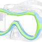 Aegend Kids Swim Mask Goggles, Tempered Glass 180° HD Wide View with Nose Cover